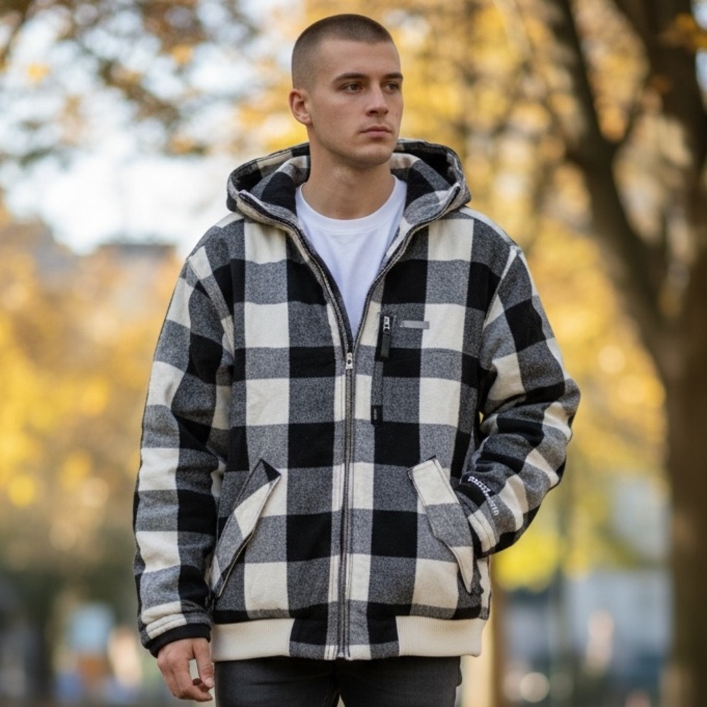 Westbeach - Ski Jacket - Black and White - Casual Streetwear - Size Medium